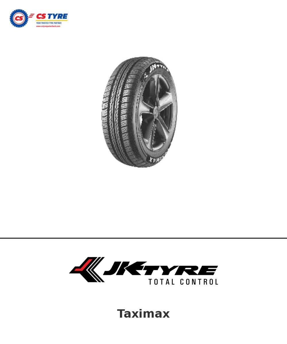 JK Taximax 185/60 R15 tyre with brand logo