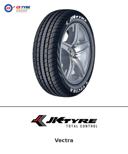 JK Vectra 165/70 R14 77T tyre with brand logo