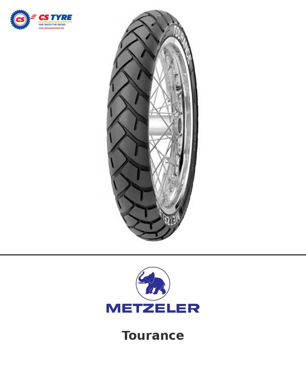 Metzeler Tourance 150/70-17 bike tyre with brand logo