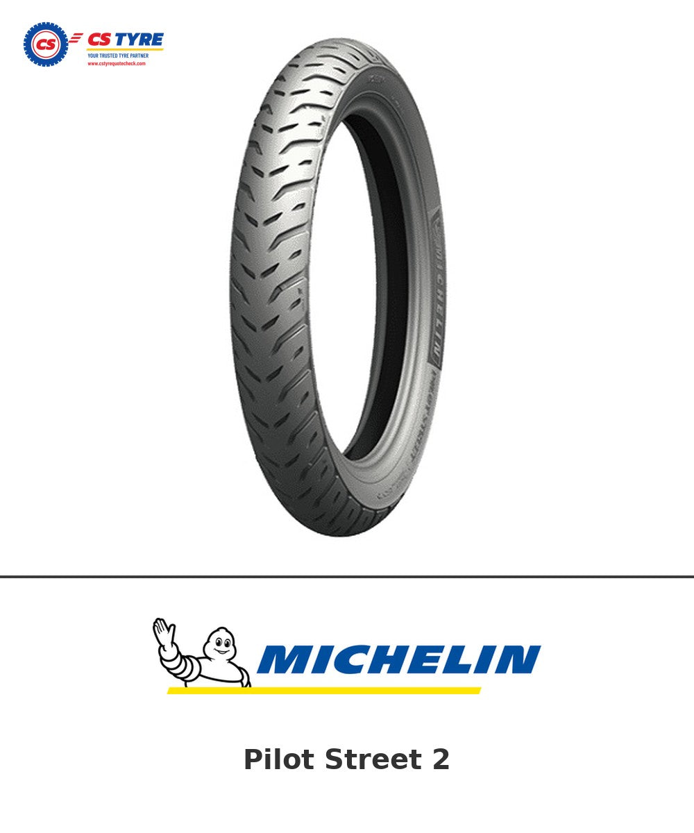 Michelin Pilot Street 2 140/60-17 bike tyre with brand logo