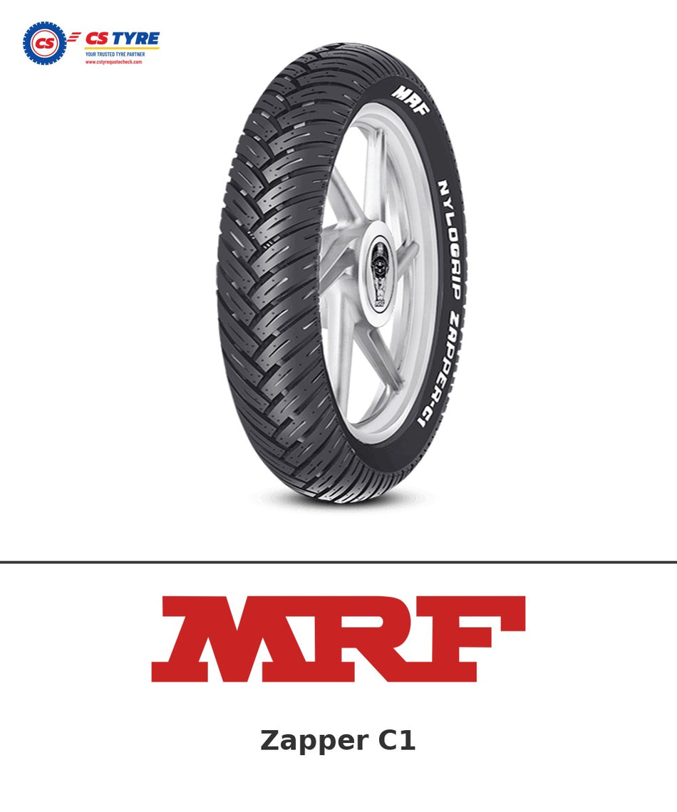 MRF Zapper C1 100/90-17 bike tyre with brand logo