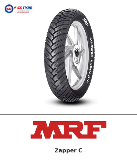 MRF Zapper C 100/90-17 bike tyre with brand logo
