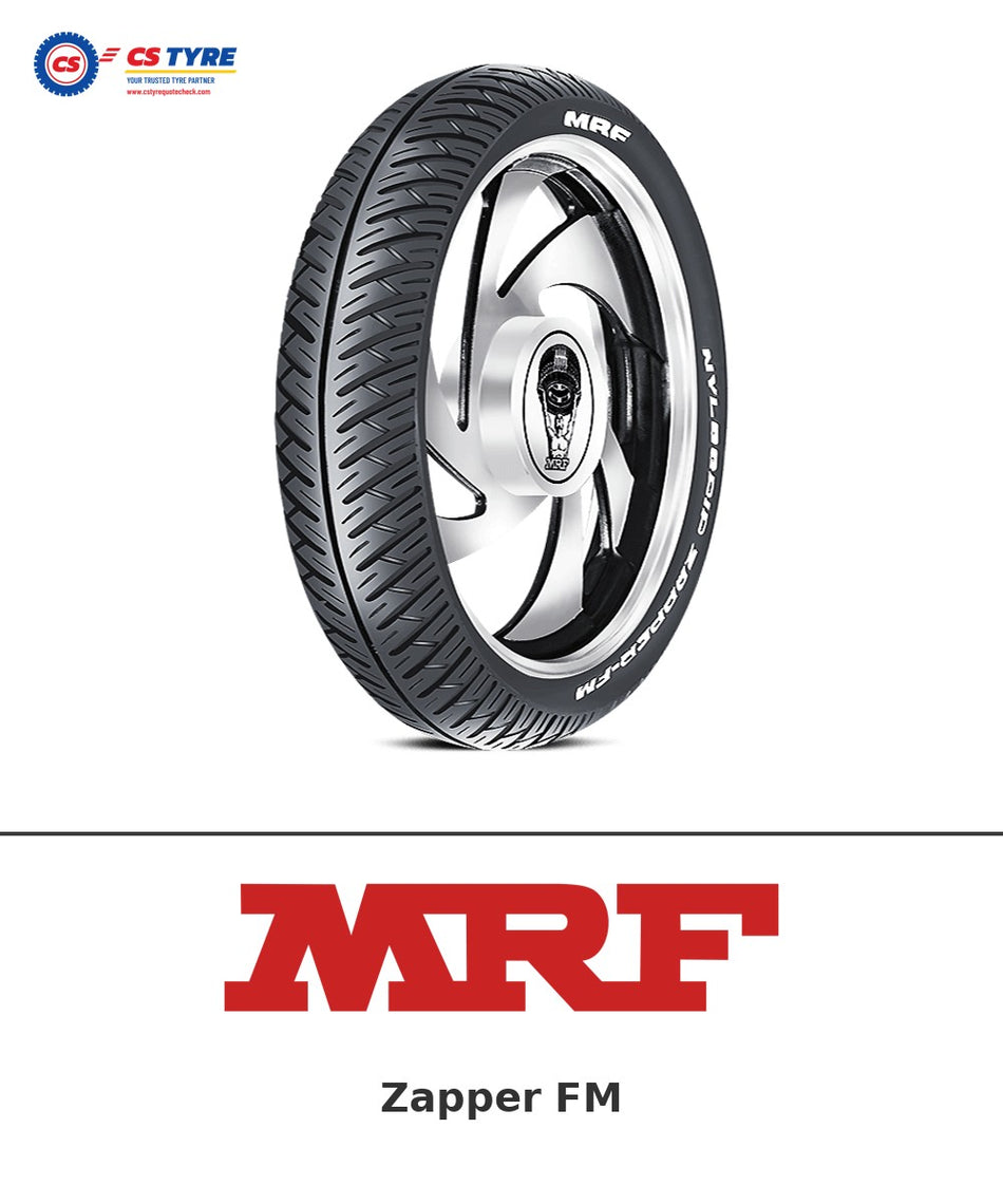 MRF Zapper FM 90/90-19 bike tyre with brand logo