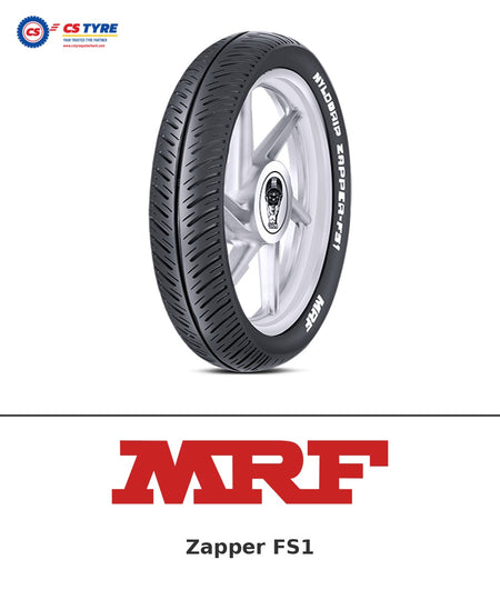 MRF Zapper FS1 80/100-17 bike tyre with brand logo