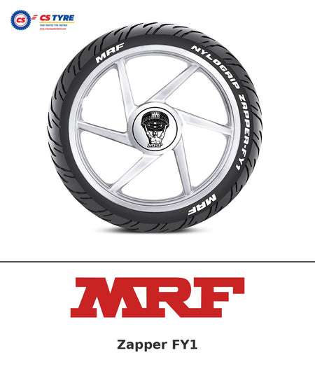 MRF Zapper FY1 90/80-17 bike tyre with brand logo