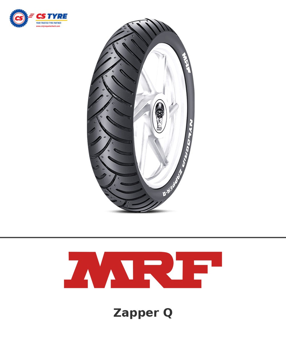 MRF Zapper Q 100/90-18 bike tyre with brand logo