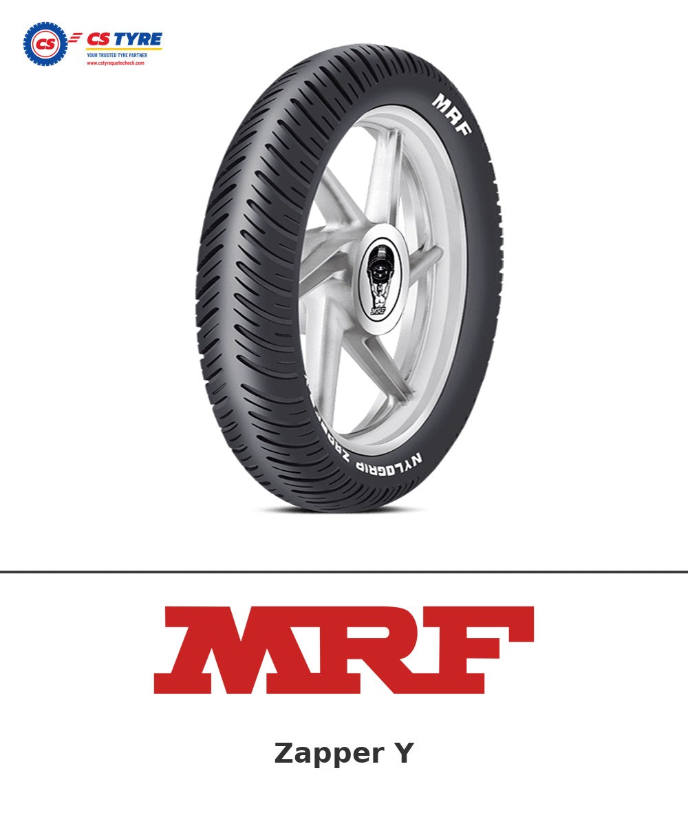 MRF Zapper Y 100/90-18 bike tyre with brand logo