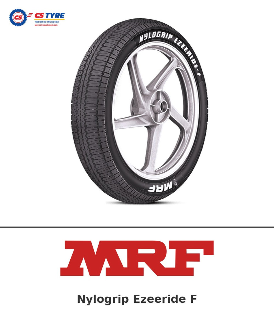 MRF Nylogrip Ezeeride F 2.75-18 bike tyre with brand logo