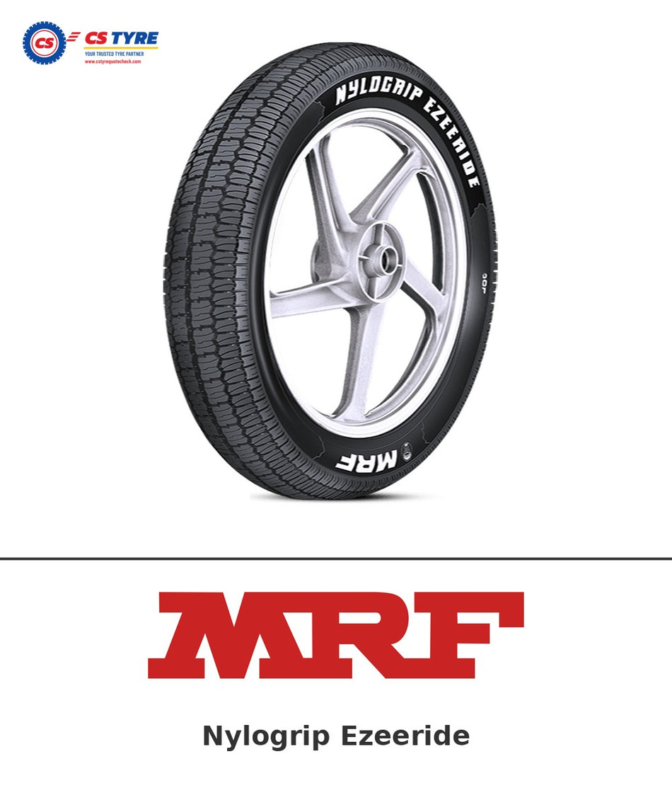 MRF Nylogrip Ezeeride 80/100-18 bike tyre with brand logo