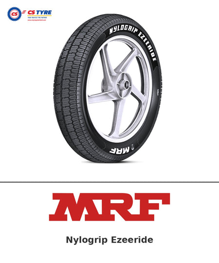 MRF Nylogrip Ezeeride 3.00-17 bike tyre with brand logo