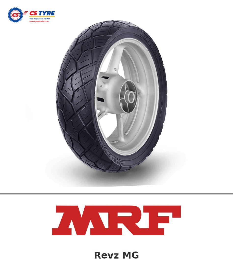MRF Revz MG 140/60-17 bike tyre with brand logo