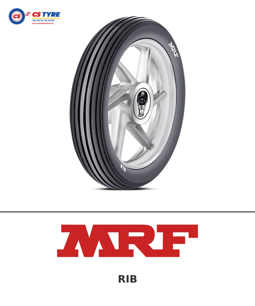 MRF RIB 2.75-17 bike tyre with brand logo