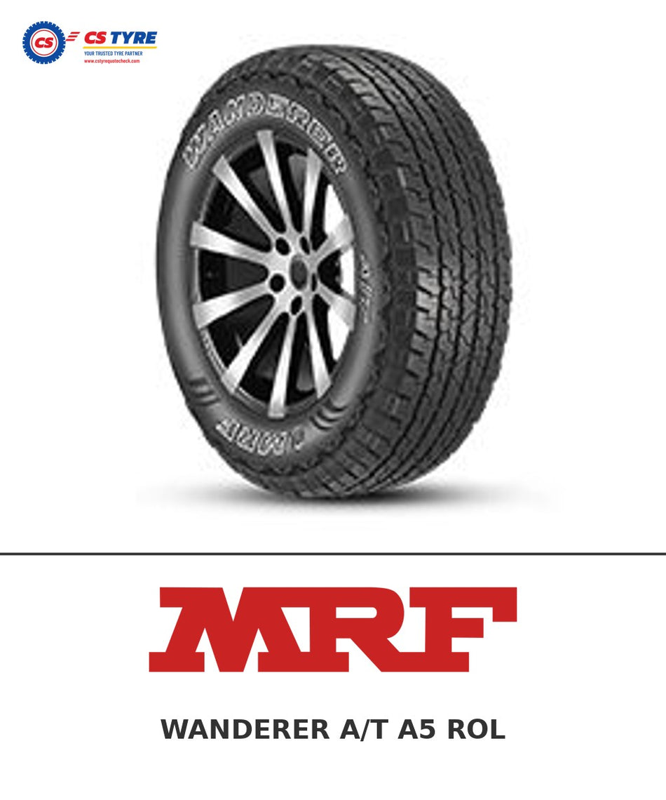 MRF WANDERER A/T A5 ROL 255/60 R19 109H A5 ROL tyre with brand logo