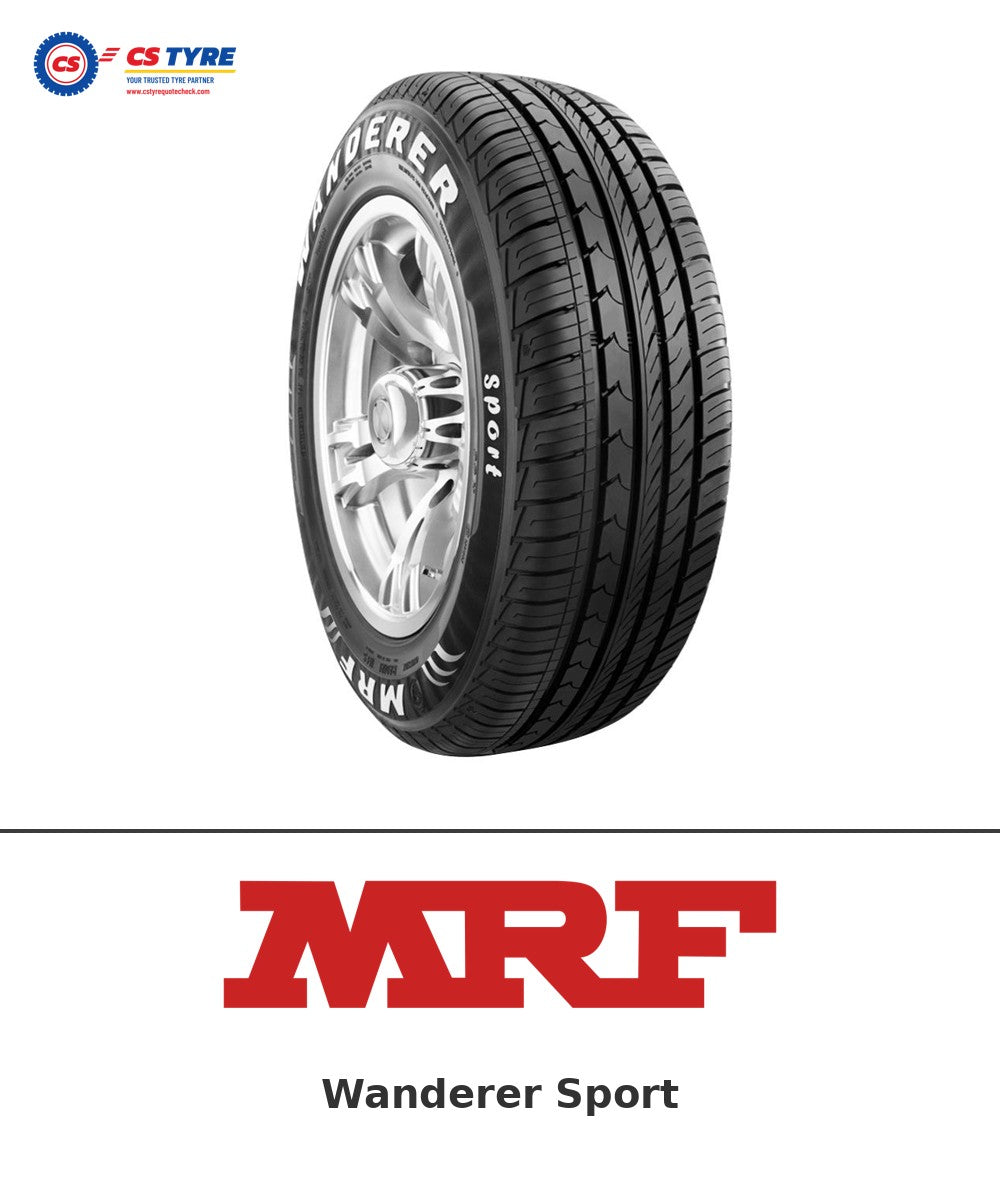 MRF Wanderer Sport 215/65 R16 98H tyre with brand logo