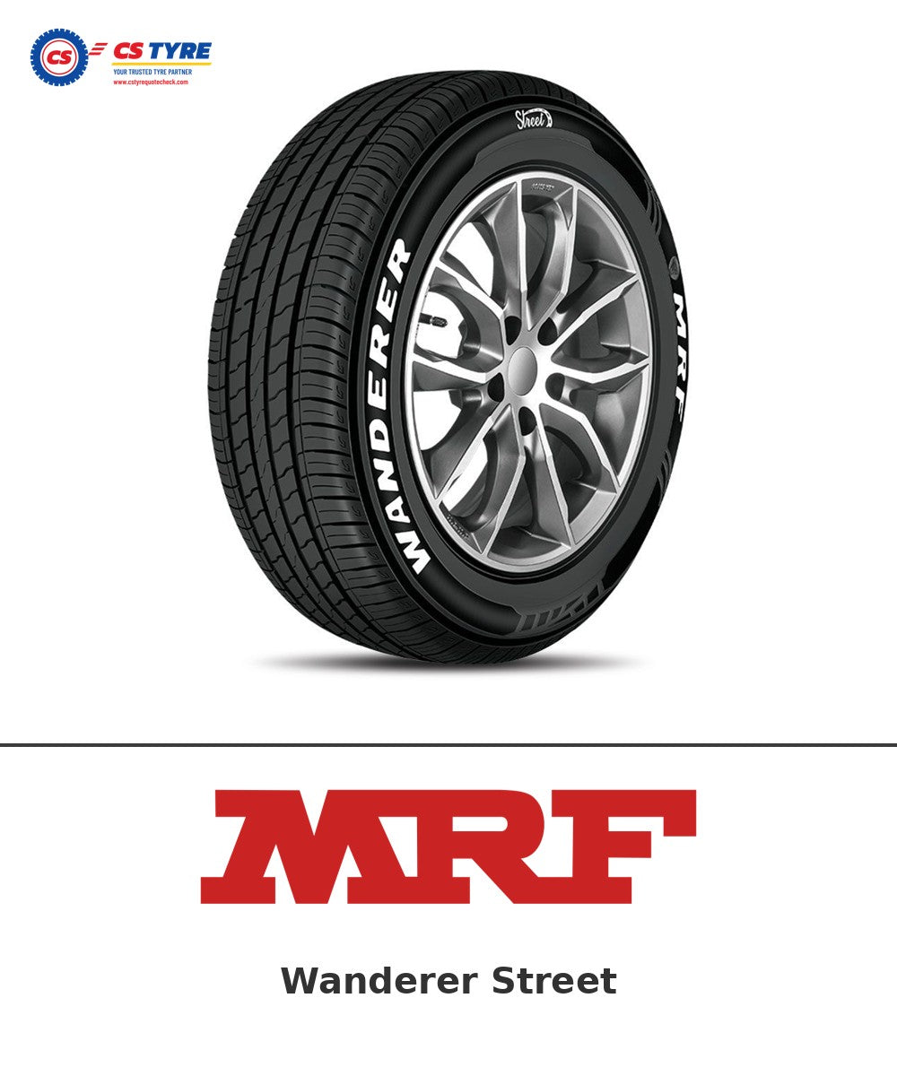 MRF Wanderer Street 235/60 R18 103H tyre with brand logo