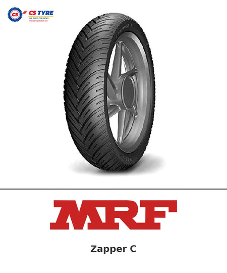 MRF Zapper C 120/80-17 bike tyre with brand logo