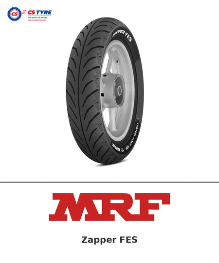 MRF Zapper FES 110/80-14 bike tyre with brand logo
