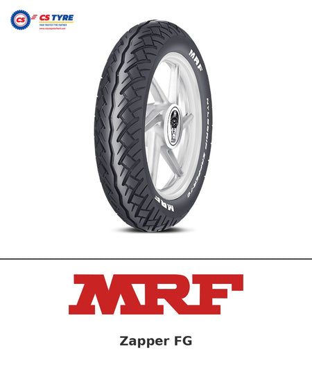 MRF Zapper FG 90/90-12 bike tyre with brand logo