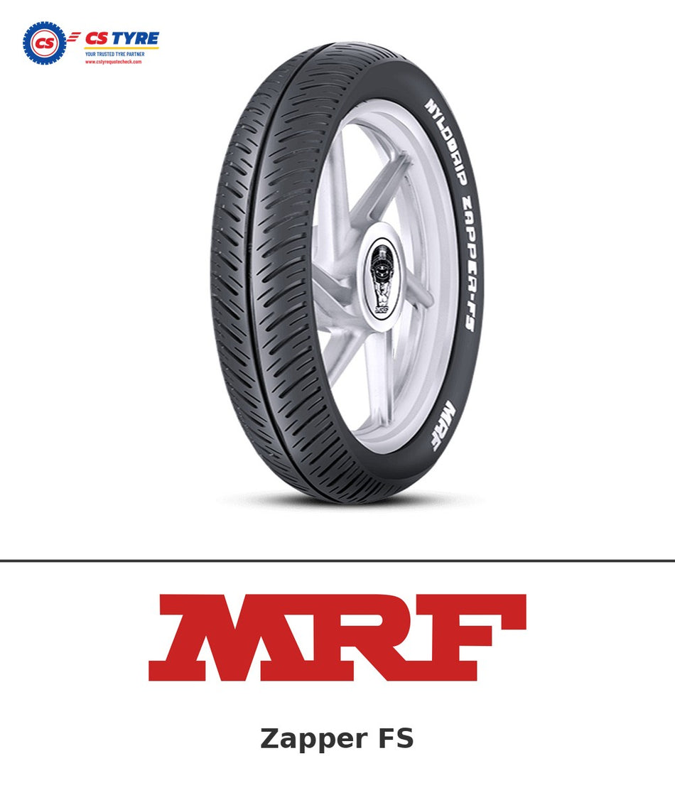 MRF Zapper FS 80/100-18 bike tyre with brand logo
