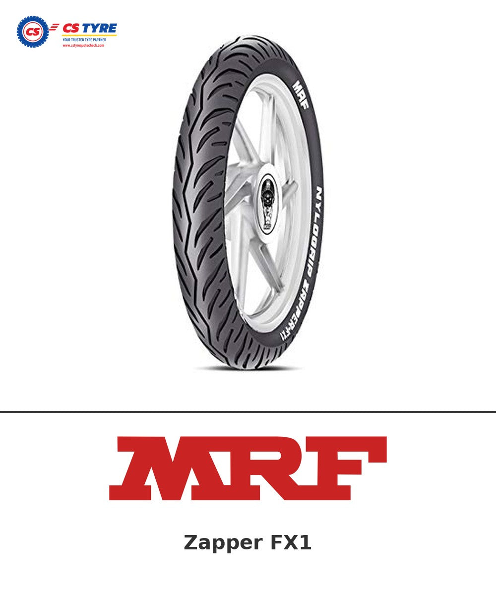 MRF Zapper FX1 100/80-17 bike tyre with brand logo