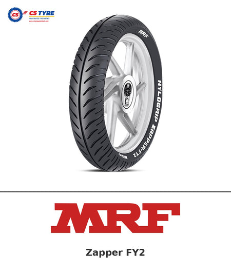 MRF Zapper FY2 100/80-17 bike tyre with brand logo