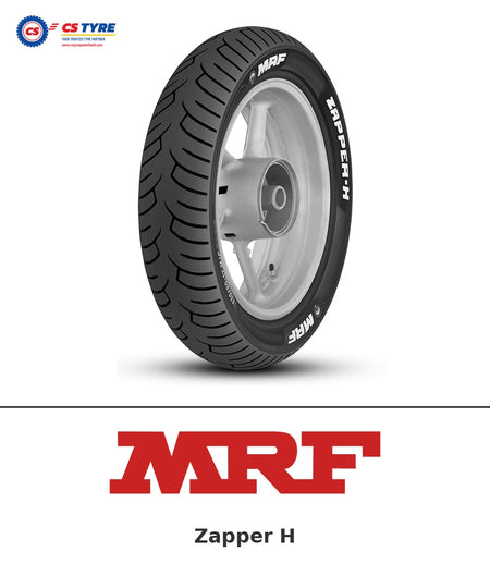 MRF Zapper H 130/80-17 bike tyre with brand logo