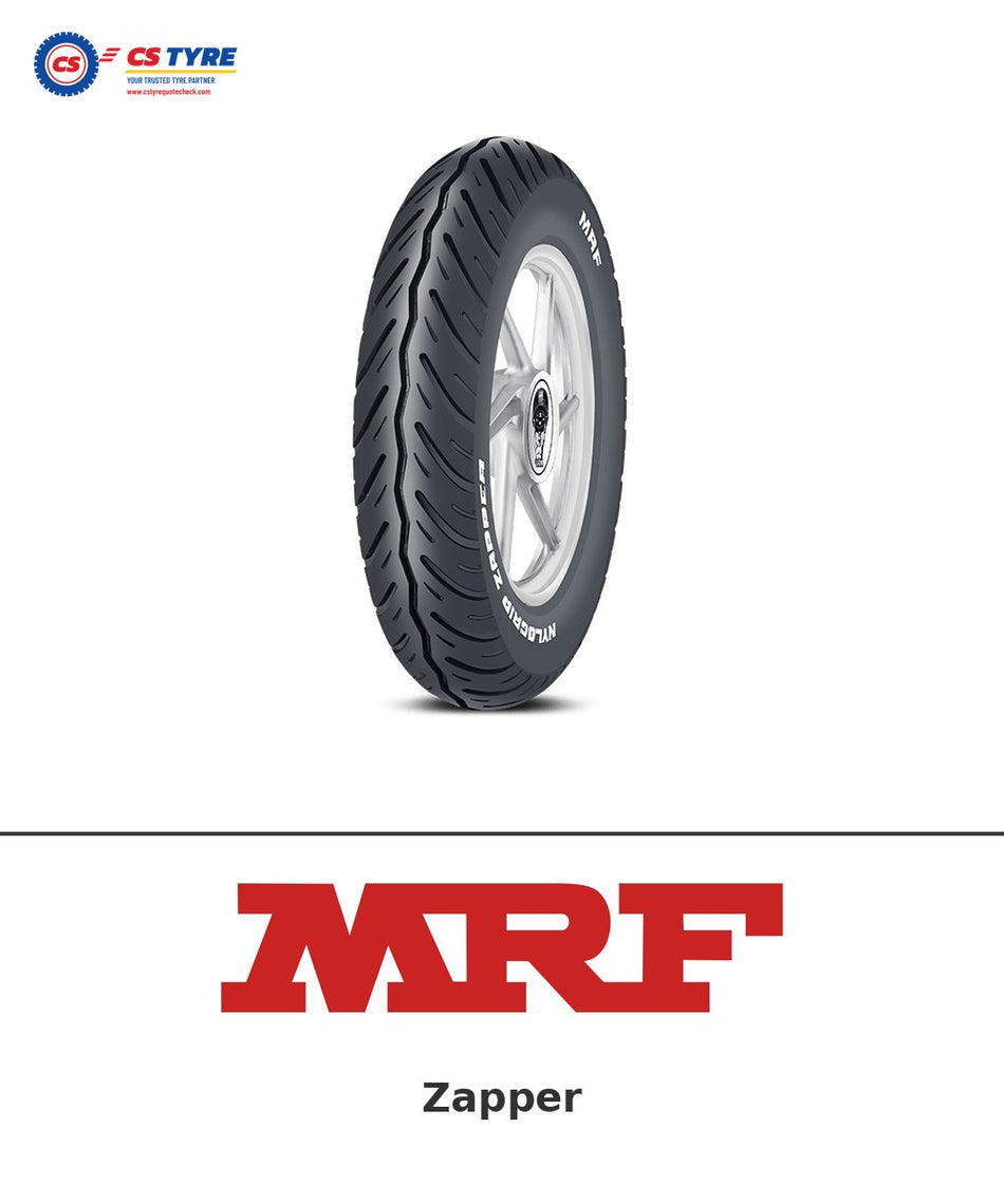 MRF Zapper 120/70-10 bike tyre with brand logo
