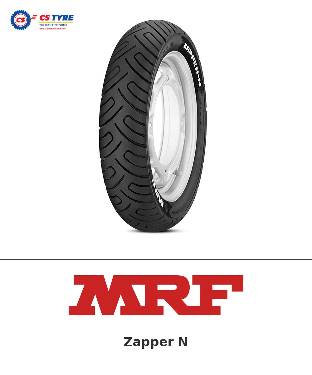 MRF Zapper N 110/70-12 bike tyre with brand logo