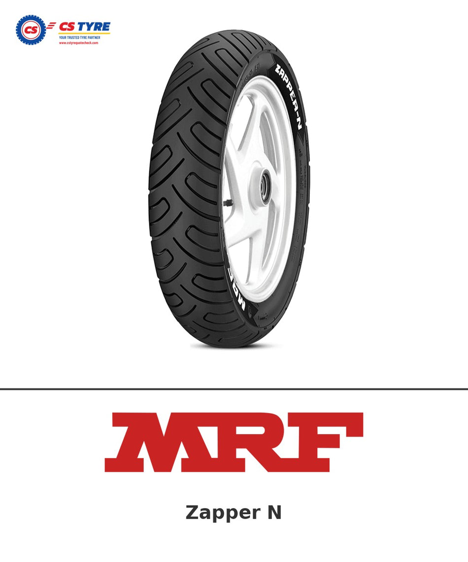 MRF Zapper N 90/90-12 bike tyre with brand logo