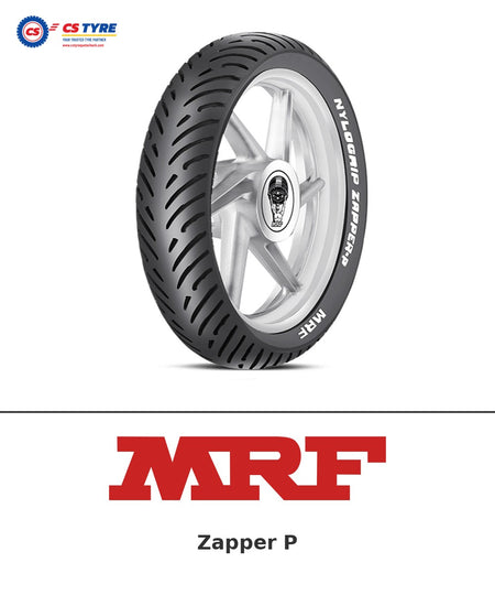 MRF Zapper P 90/90-18 bike tyre with brand logo