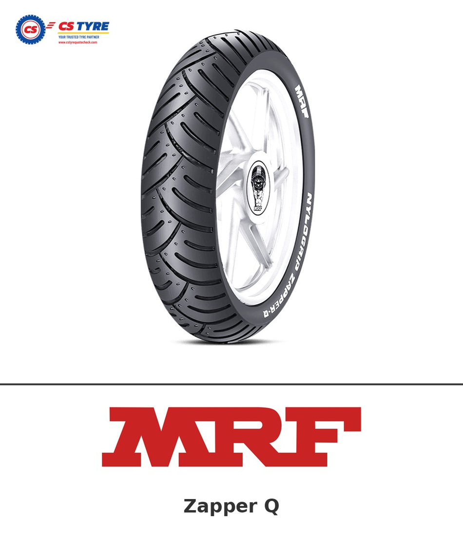 MRF Zapper Q 100/90-17 bike tyre with brand logo