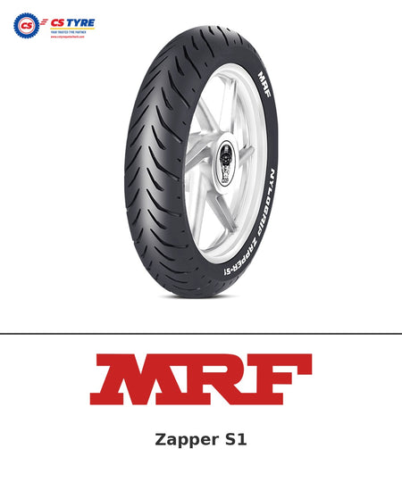MRF Zapper S1 130/70-17 bike tyre with brand logo