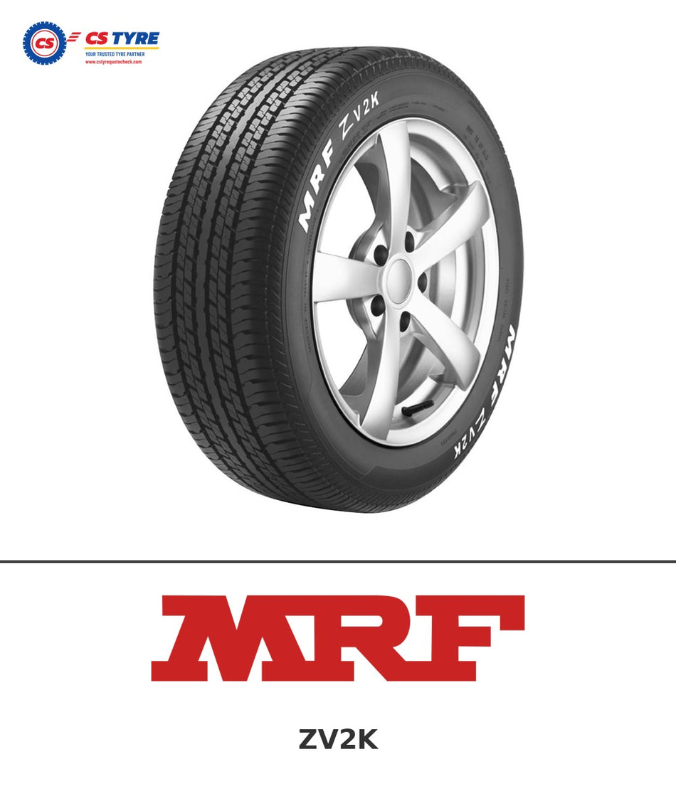 MRF ZV2K 195/60 R15 88T tyre with brand logo