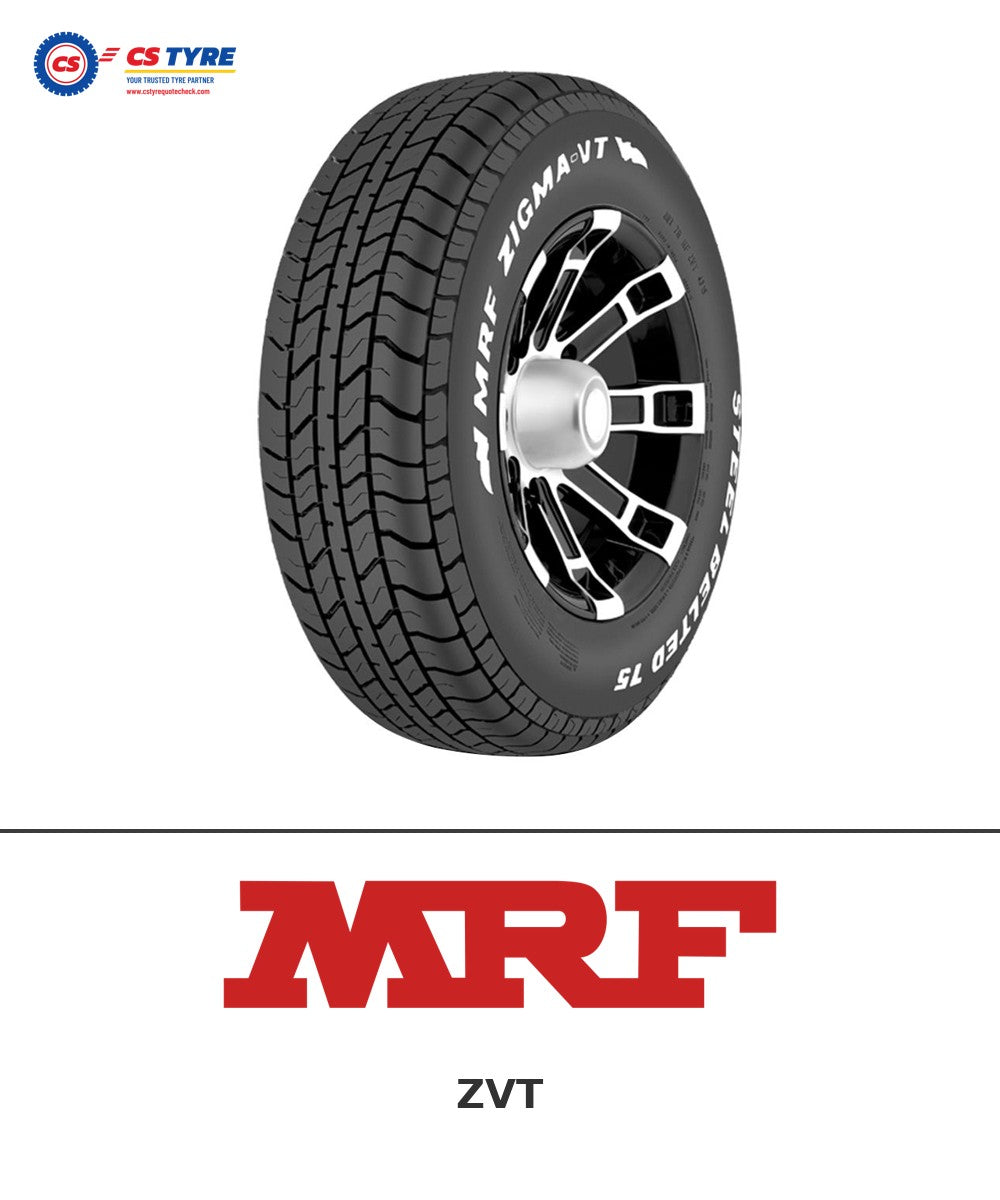 MRF ZVT 195/65 R15 91H tyre with brand logo