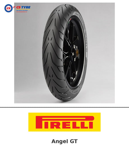 Pirelli Angel GT 120/70-17 bike tyre with brand logo
