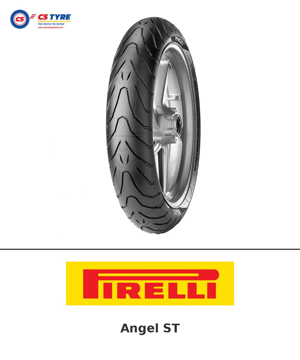 Pirelli Angel ST 190/50-17 bike tyre with brand logo