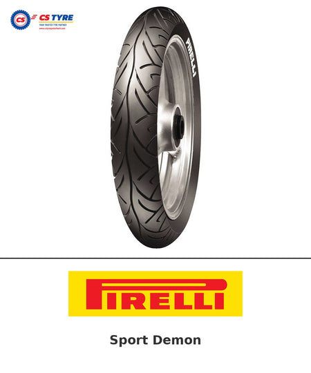 Pirelli Sport Demon 130/70-18 bike tyre with brand logo
