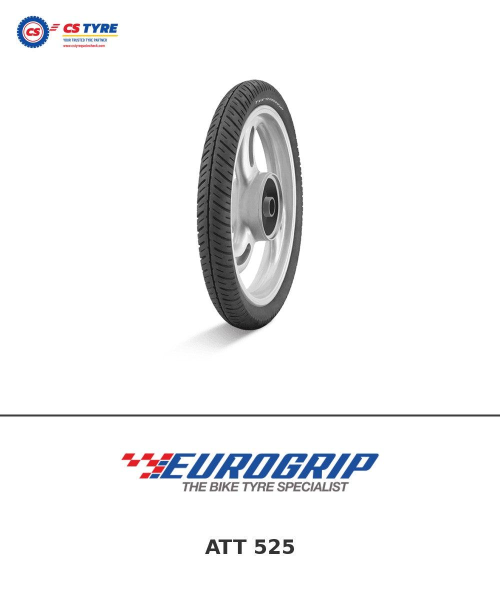 TVS Eurogrip ATT 525 2.75-17 bike tyre with brand logo
