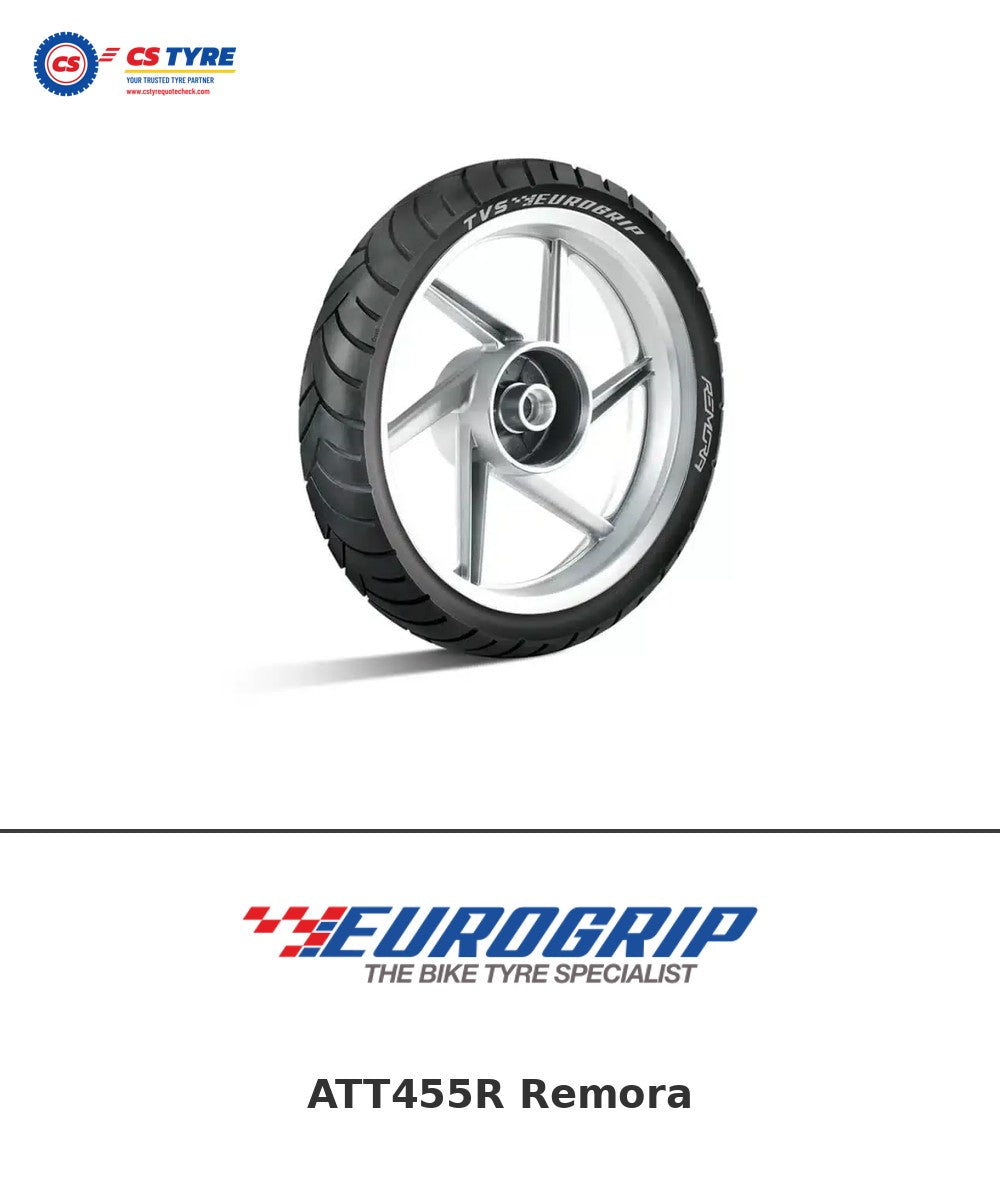 TVS Eurogrip ATT455R Remora 110/80-17 bike tyre with brand logo