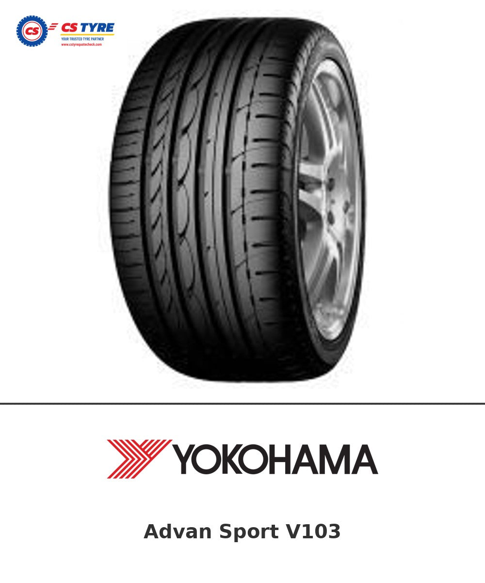 Yokohama Advan Sport V103 265/50 R19 110Y tyre with brand logo